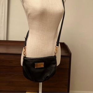 Marc Jacobs Black Leather Crossbody Purse